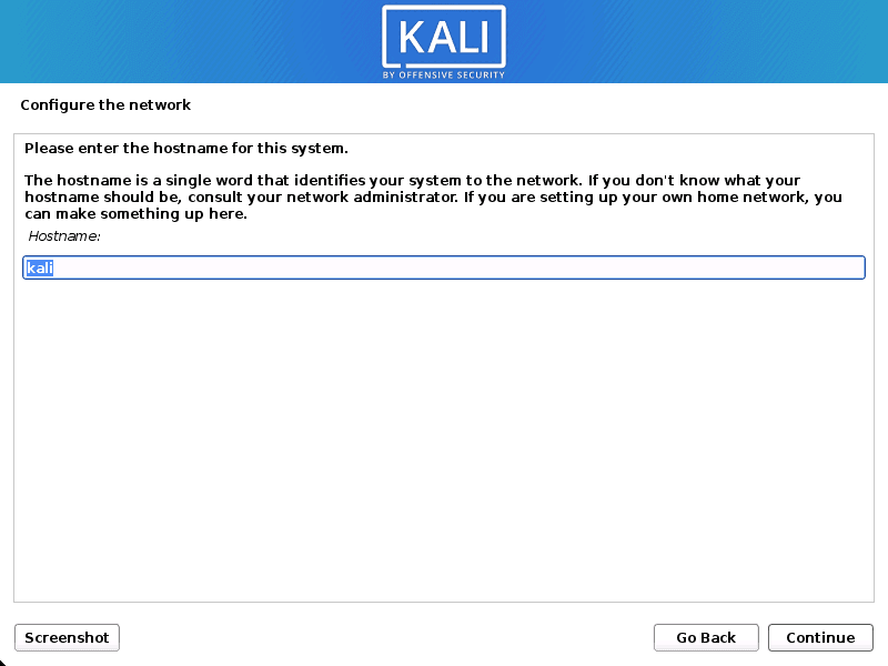 Hostname setup
