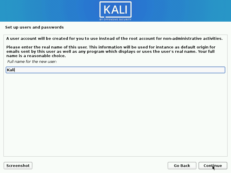 User full name