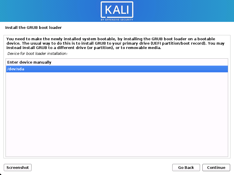 GRUB disk select