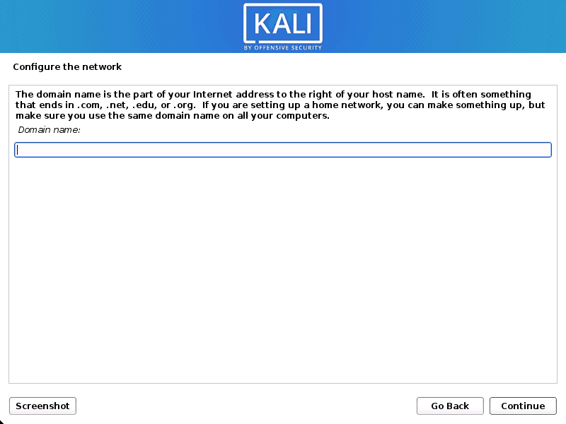 Domain setup