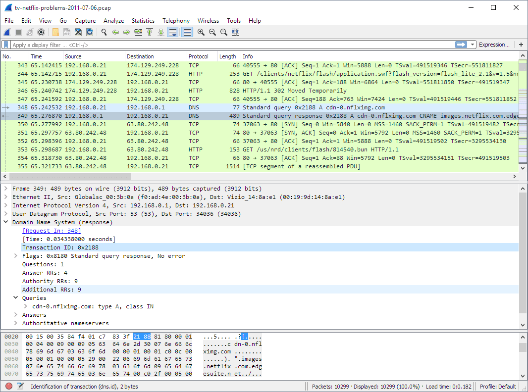 Wireshark main window screenshot